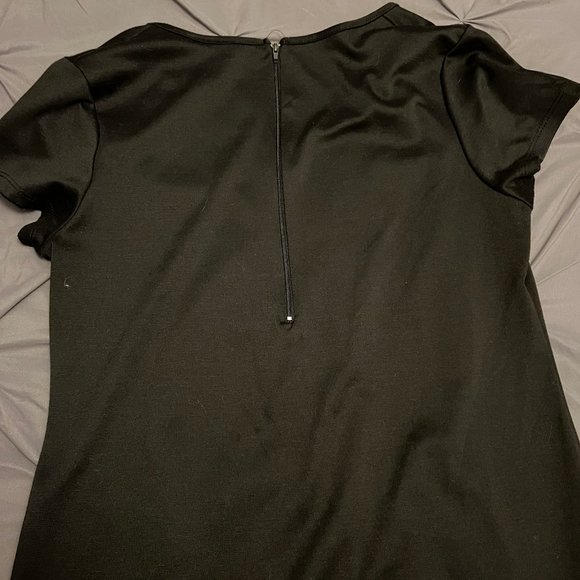 Allison Brittney XL Black & Leopard Print Dress - Picture 4 of 4